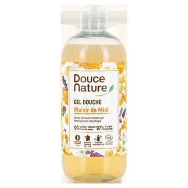 Douce Nature Gel Douche Miel Cosmébio, 500ml