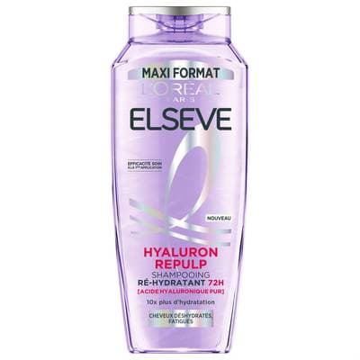 Elsève Shampooing Hyaluron Repulp Ré-Hydratant 72h, 400ml