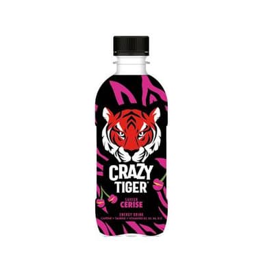 Crazy Tiger Boisson énergisante saveur cerise, 35cl
