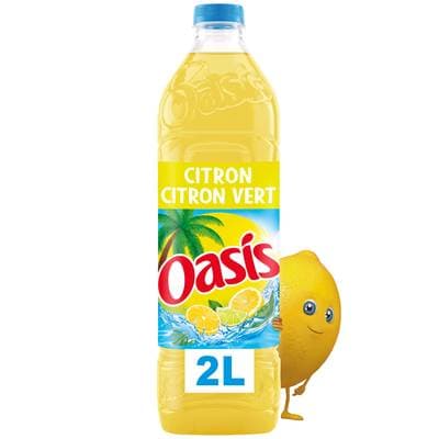 Oasis Boisson aux fruits saveur citron citron vert, 2L