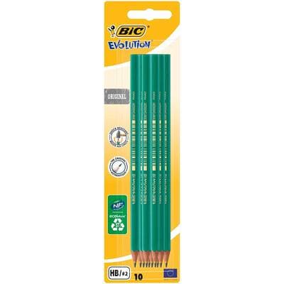 Bic Crayons papier HB Ecolution, 10  crayons