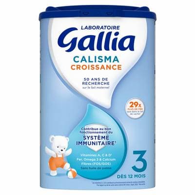 Laboratoire Gallia Lait de Croissance Calisma 3ème âge en Poudre Bébé Dès 12 mois, 830g