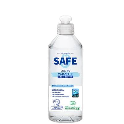 SAFE Liquide vaisselle Ultra Brillance (Sans Parfum), 500ml