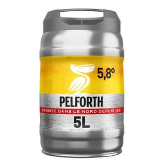 Pelforth Fût de bière blonde 5.8°, 5L