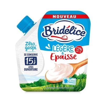 Bridélice Crème fraîche légère et épaisse 12%mg, 30cl