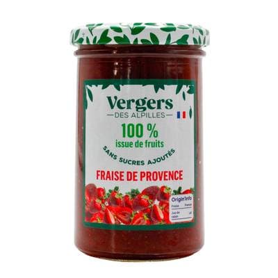 Vergers des Alpilles Préparation 100% Fruit Fraise de Provence, 290g