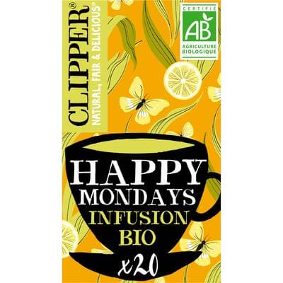 Clipper Infusion Citron Gingembre Bio, 20 sachets