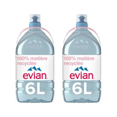 Evian Eau minérale naturelle, Lot de 2x6L