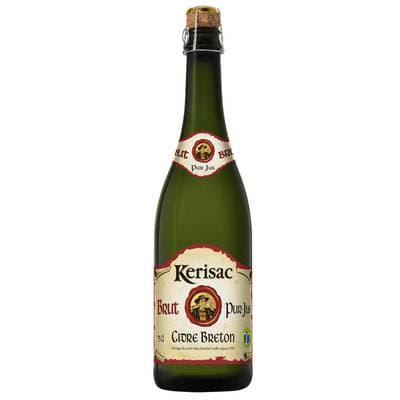Kerisac Cidre brut pur jus IGP 5°, 75cl