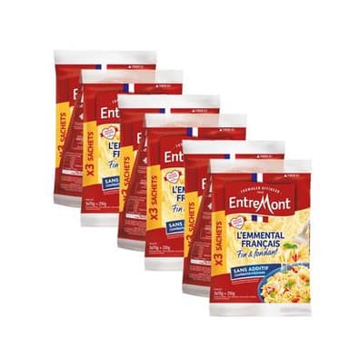 Entremont Emmental râpé, Lot de 3  - 3x70g