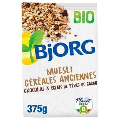 Bjorg Muesli aux Céréales Anciennes Chocolat Bio, 375g