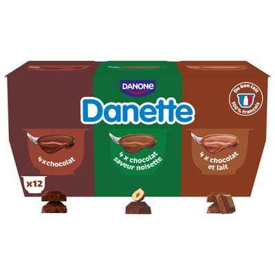 Danette Crème Dessert 3 Chocolats, 12x115g
