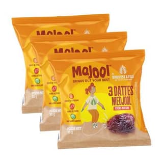 Brousse & Fils Majool, les dattes Medjoul nomade, Lot de 3x50g