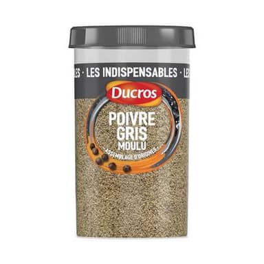 Ducros Poivre gris moulu, 90g