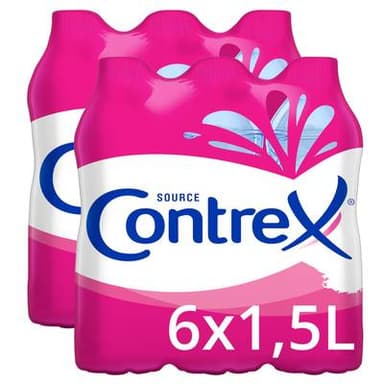 Contrex Eau minérale naturelle, Lot de 2 - 6x1.5L
