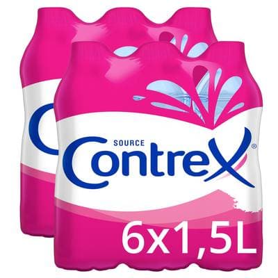 Contrex Eau minérale naturelle, Lot de 2 - 6x1.5L