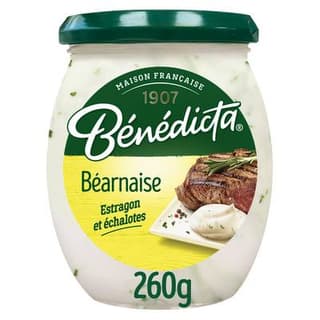 Bénédicta Sauce Béarnaise à l'estragon et aux échalotes, 260g