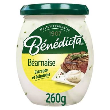 Bénédicta Sauce Béarnaise à l'estragon et aux échalotes, 260g