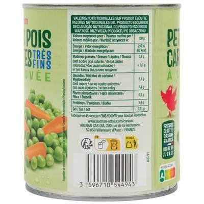3596710544974 - Auchan - Petits pois carottes très fins à l'étuvée