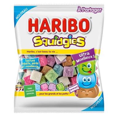 Haribo Squidgies bonbons gélifiés aromatisés ultra moelleux, 200g