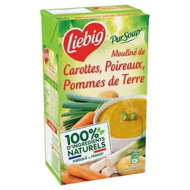Liebig Soupe Mouliné de Carottes, Poireaux, Pommes de terre, 1L