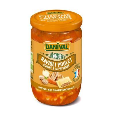 3431590006474 - Danival - Ravioli poulet sauce à la Paysanne bio