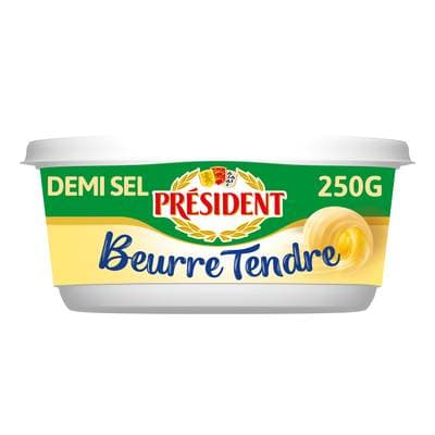Président Beurrier Tendre 1/2 Sel, 250g