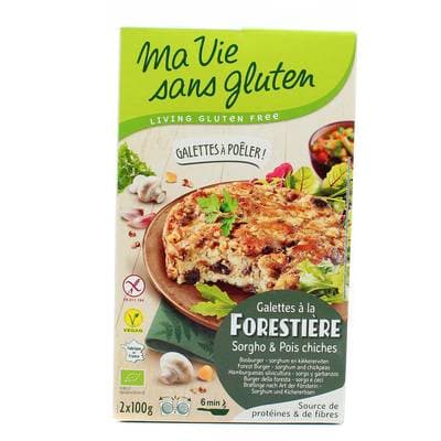 Ma Vie Sans Gluten Galettes Champignons & Pois Chiches, sans gluten, Bio, 2x100g