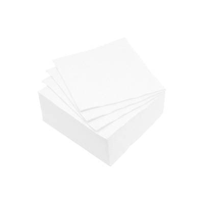 Homea Serviette cocktail gaufre 2 plis 25x25cm blanc, 40 serviettes cocktails