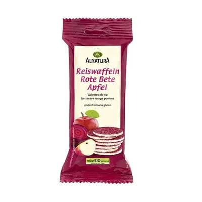 Alnatura Galette de Riz Betterave Pomme Bio, 23,5g