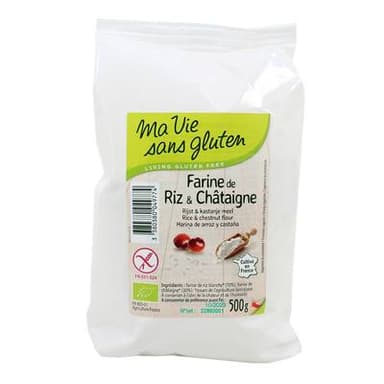 Ma Vie Sans Gluten Farine de riz et châtaigne, sans gluten, Bio, 500g