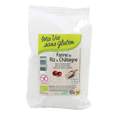 Ma Vie Sans Gluten Farine de riz et châtaigne, sans gluten, Bio, 500g
