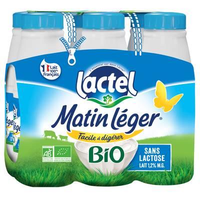 3428271160075 - Matin Léger de Lactel - Lait Bio demi écrémé