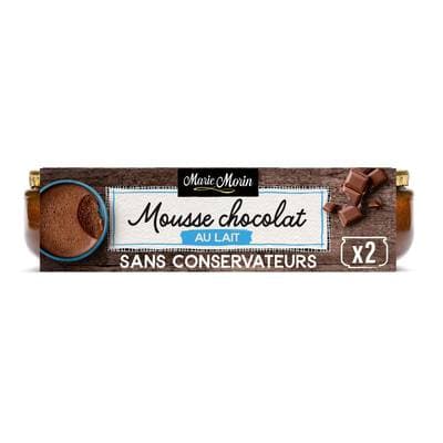 Marie Morin Mousse au Chocolat au lait, 2x100g