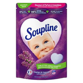 Soupline Adoucissant pastille lavande, 28 tablettes