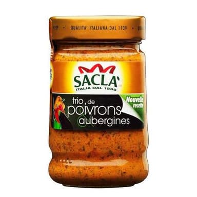 Sacla Sauce Trio de Poivrons et Aubergines, 190g