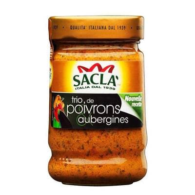 Sacla Sauce Trio de Poivrons et Aubergines, 190g
