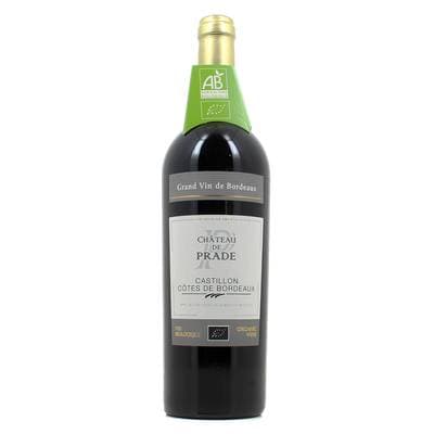 Castillon Cotes de Bordeaux rouge AOC Château de Prade Bio, 75cl
