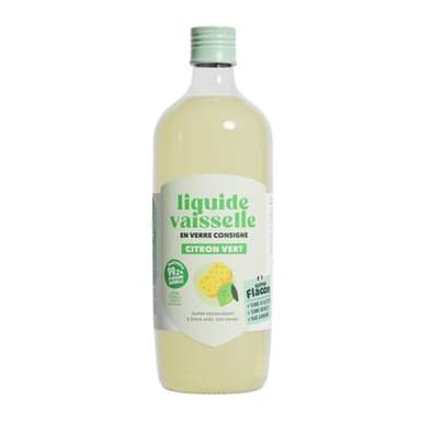 Super Flacon Liquide vaisselle Citron vert, Recharge en verre 1L