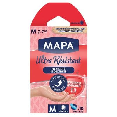 Mapa Gants haute résistance M, 10 gants