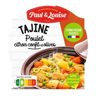 Paul & Louise Tajine Poulet citron confit et olives, 300g