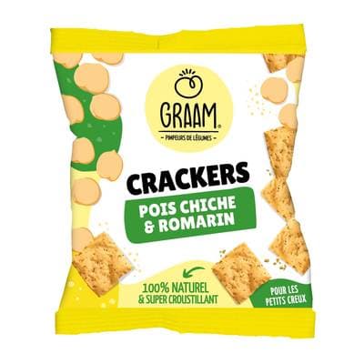 Graam Crackers Pois Chiche et Romarin, 30g