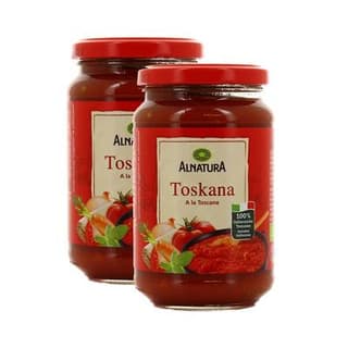 Alnatura Sauce tomate bio à la Toscane, Lot de 2x325ml