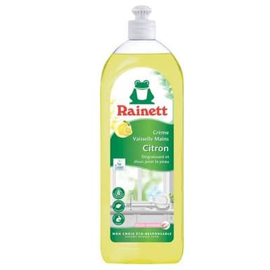 Rainett Liquide vaisselle citron écologique, 750ml