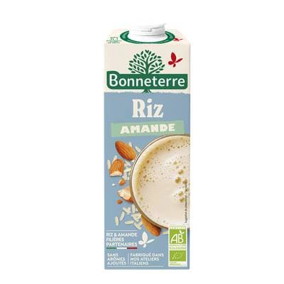 Bonneterre Boisson riz amande bio, 1L