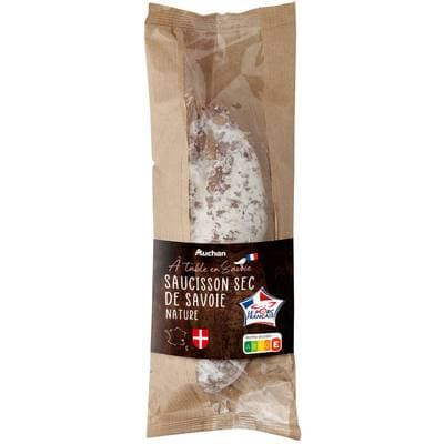 Auchan Terroir Saucisson Sec de Savoie Nature, 200g