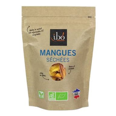 Ibo Mangues bio séchées en lamelles, 100g