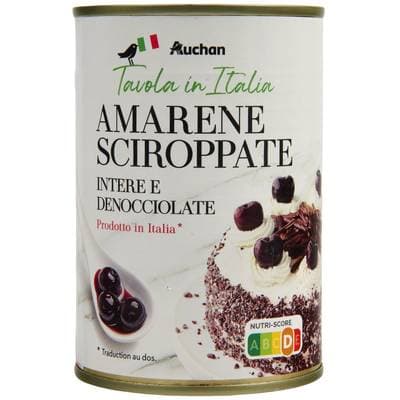 Auchan Tavola In Italia Cerises amarena dénoyautées au sirop, 300g