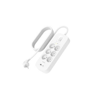 0745883855575 - Belkin - Multiprise parafoudre 6 prises avec ports USB-C et USB-A