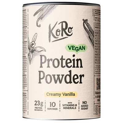 Koro Protéines en poudre vegan à la vanille pour boisson, 300g